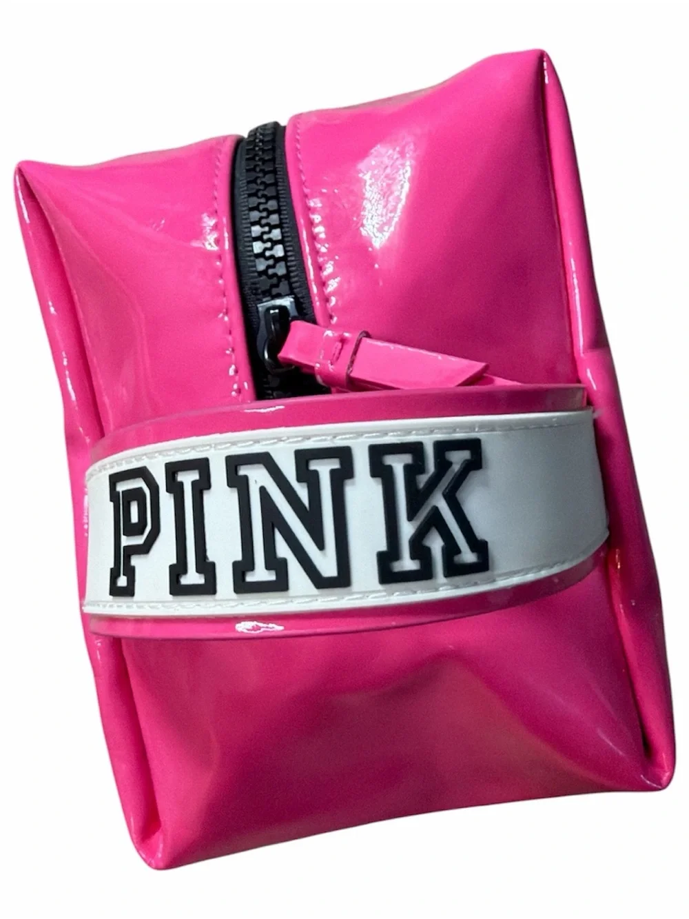 PINK Hot Graphic Cosmetic Bag - Bright Pink